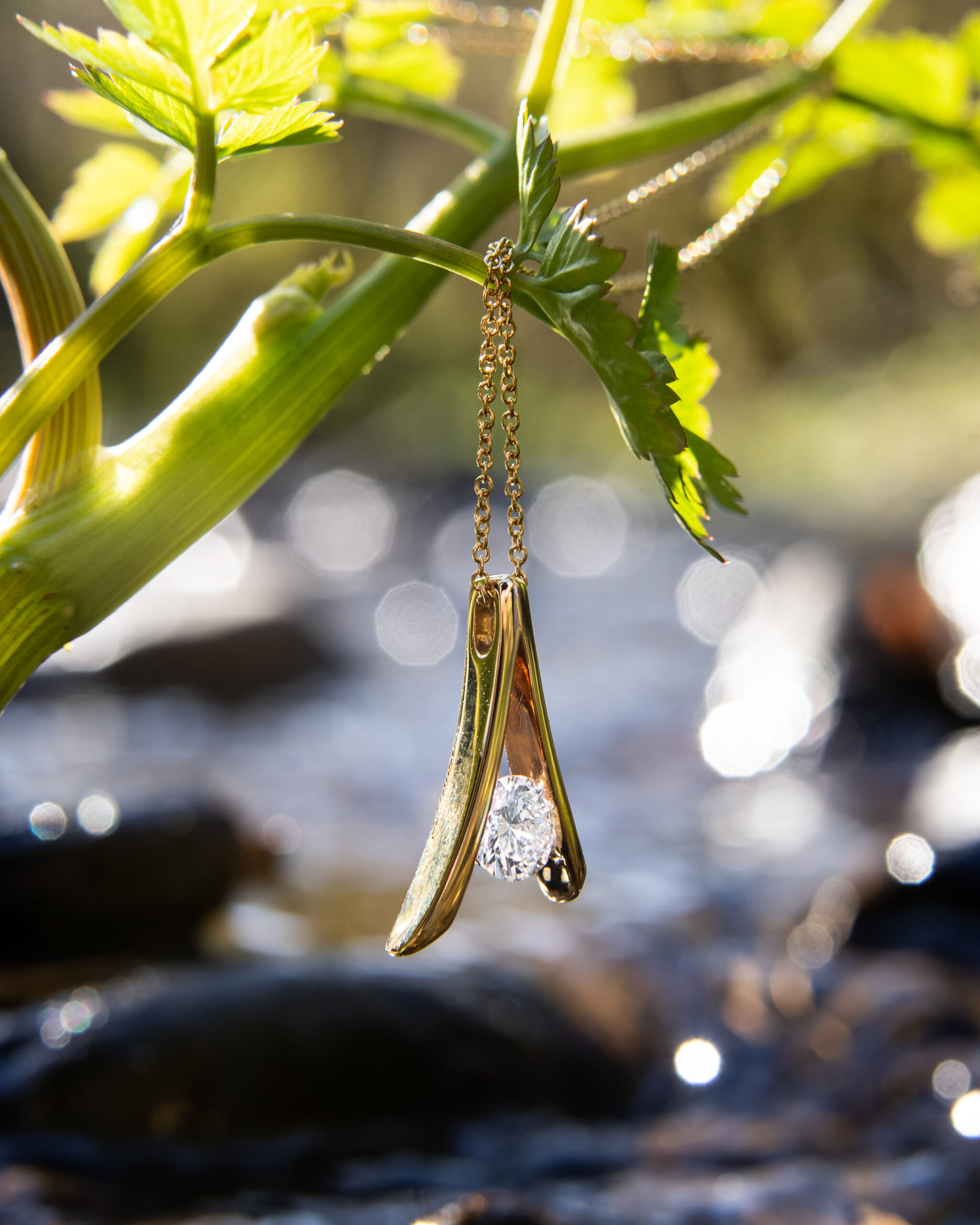 ODJ_Wishbone_pendant Diamond Wishbone Pendant